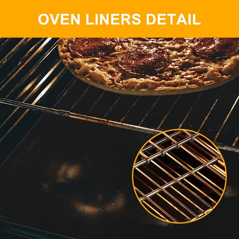 oven mat for bottom of oven, 4 Pcs BBQ Mat, Nonstick Grill Mats, Oven Liners for Bottom of Oven, Teflon Oven Mat Heat Resistant Reusable for Grill...