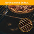 oven mat for bottom of oven, 4 Pcs BBQ Mat, Nonstick Grill Mats, Oven Liners for Bottom of Oven, Teflon Oven Mat Heat Resistant Reusable for Grill...