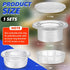 Sadnyy 2 Sets Parasol Umbrella Hole Ring Plug and Cap Set Outdoors Deck Table Hole Cover Insert Thicker Umbrella Plug for Patio Table Yard (Clear)...