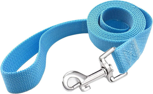 4FT/5FT/6FT Strong Dog Leash, Nylon Dog Leashes for Small Medium Large Dogs (Blue, 1 in x 15 ft)...
