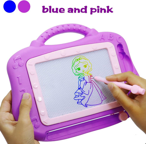 Magnetic Drawing Board for Toddlers,2 Pack Travel Size Toddler Toys Color Sketch Graffiti Board and Erasable Sketching Pad,Holiday Birthday Gifts ...