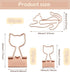55 Pieces Metal Rose Gold Binder Clips 2 Size 25 Pcs Cute Cat Shaped Binder Clips and 30 Pcs Cat Paper Clips Paper Bookmark Animal Clips Office Su...