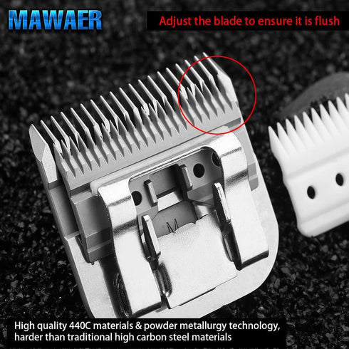 6.3mm Ceramic Blade Replacement for Andis A5 Clippers, Fits Oster, Wahl, and Other Major Brands...