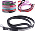 Scicalife PU Leather Dog Leash Training Walking Pet Leash Products Colorful Walking Leashes with Sparkly Studded Rhinestone for Cats or Dogs (Blac...