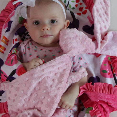 Plush Bunny Baby Security Blanket...