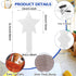 25 Pieces Star Shape Dry Erase Answer Paddles Handheld Double Sided Paddles Mini White Boards Small Dry Erase Board Auction Paddles for Students T...