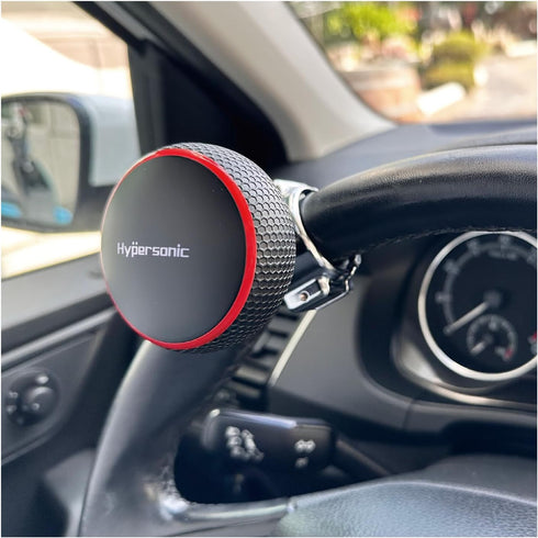 Hypersonic Steering Wheel Spinner Knob - Compatible with Standard Steering Wheels - Smooth Suicide Knob for Car, Tractor, Mower, Boat and Maneuver...