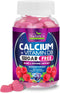Sugar Free Calcium Gummy Bites Plus 400 IU Vitamin D3, Bone Health & Immune Support, Supports Bone Strength - Chewable Calcium Nutrition Supplemen...
