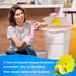 Bin Blossoms: 4-Pack Citrus Fresh Peel & Stick Air Freshener, Trash Can Odor/Smell Neutralizer, Diaper Pail Odor Control, Garbage Bin & Trash Deod...