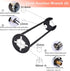 2 Pcs Four-jaw Hex Wrench, Basin Wrench Set, 7 Sizes Carbon Steel Multifunctional Sink Wrench, Tight Spaces Maintenance Installation Removal Fauce...