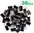 ZZTX Black Binder Clips Paper Clamps Clips Small Size, 1.0 Inches, 36 Pack...