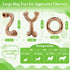 Dog Toys for Aggressive Chewers: 3 Packs Tough Dog Toy - Dog Toys for Large - Dog Chew Toys...