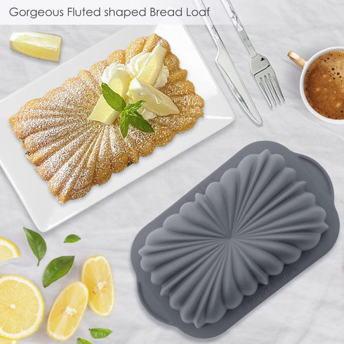 Silicone Bread Loaf Pan, Non-Stick Bread Pans for Homemade Bread, Silicone Baking Mold with Metal Reinforced Frame More Strength for Long-Lasting ...