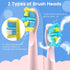 SEAGO Kids Electric Toothbrush, Sonic Soft Bristle Rechargeable Toothbrushes with DIY Stickers, 5 Modes, Includes 4 Replacement Brush Heads, Ages ...