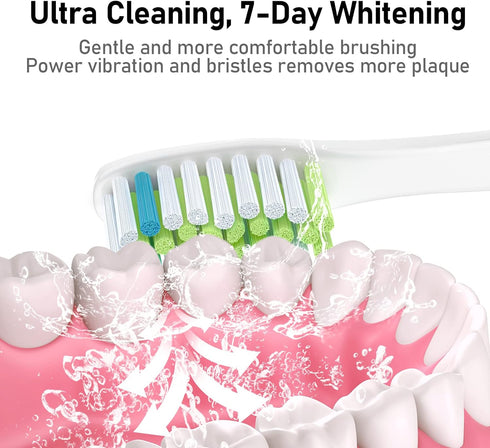 Replacement Toothbrush Heads for Ultra Plaque Control & Whitening, Diamantine-Clean Brush Heads Compatible with Philips Sonicare Electric Toothbru...