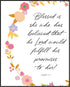 Posterizer 1 pcs-Blessed is She-Positive Quotes-Bible Verse-Religious Posters-Motivational & Inspirational Art-Gifts for Christians - Gift for Dau...