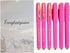 Fengtaiyuan Pin18x6, Pink Gel Ink Rollerball Pens - Comfortable Non-Slip Grip, Pink Ink, Fine Point, 0.7mm, Quick-Drying Ink, 6-Piece Box (Pin18x6...