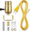 Lamp Repair Kit for Table Lamps and Floor Lamps, Lamp Rewiring Kit with 3 Way Lamp Socket Replacement, 12FT Cord and Essential Hardware, Lamp Part...
