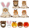 5 Pcs Cat Hat Adorable Costume Bunny Hat with Ears Funny Mane Cat Hat for Cats and Small Dogs Kitten Puppy Party Costume Accessory Headwear (Rabbi...