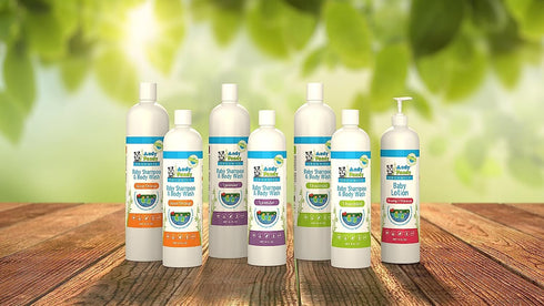 Andy Pandy Organics 100% Natural & Organic Baby Body Wash & Shampoo (8 fl oz, Sweet Orange)...