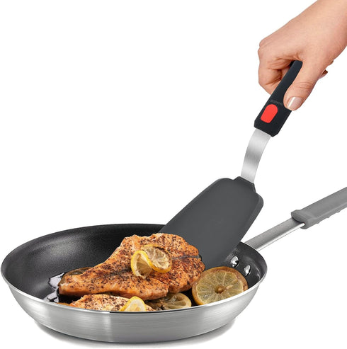 Silicone Spatula Turner Set of 2, 600°F Heat Resistant Silicone Cooking Utensils Set for Nonstick Cookware, Mixed Pancake Egg Burger Spatula Flipp...