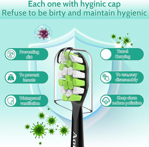 Aoremon Toothbrush Replacement Heads Compatible with Philips Sonicare DiamondClean 2 Series 3 Series ProtectiveClean FlexCare HealthyWhite 4100 51...