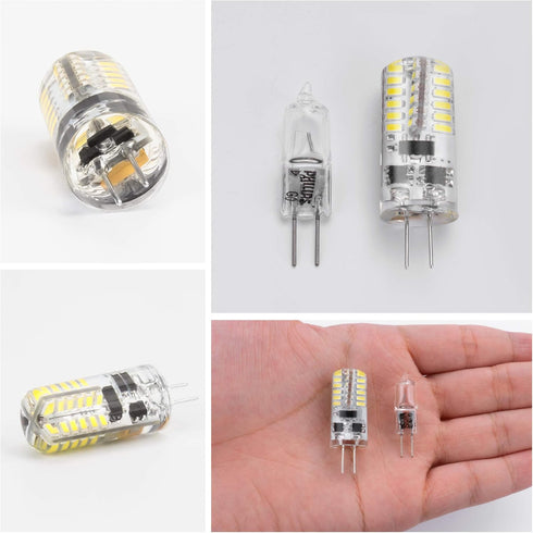 DiCUNO G4 LED Bulb, JC Bi-Pin Base Light Bulbs 3W, 12V AC/DC, Equivalent to 20W-25W T3 Halogen Replacement, Daylight White 6000K, Non-dimmable, fo...