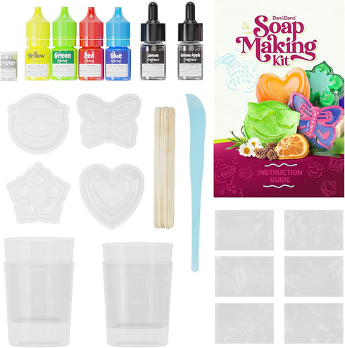 Dan&Darci Soap Making Kit for Kids - Crafts Science Toys - Birthday Easter Gifts for Girls and Boys Age 6-12 Years Old Girl DIY Soap Kits - Best E...