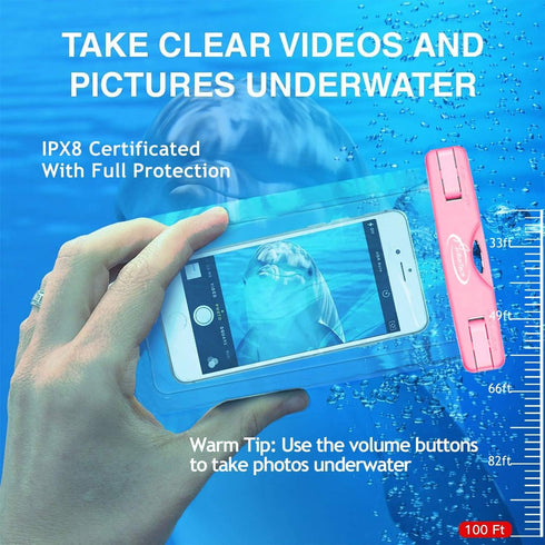 AiRunTech Waterproof Case, Waterproof Cell Phone Dry Bag Compatible for iPhone 14/13/12/12 Pro Max/11/11 Pro/SE/Xs Max/XR/8P/7 Galaxy up to 8.5", ...