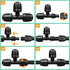 Drip Irrigation Fittings for 1/2 Inch Tubing (0.60"-0.63" OD), 10 Pieces Barbed Tee Drip Parts Locked Tee Connectors, 3 Way Drip Line Nuts Connect...