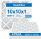 10x10x1 Air Filter MERV 8, 4 PACK AmazEden MPR 600 Pleated HVAC AC Furnace Dust Defense Air Filters Replacement (Exact Dimensions: 9.81x9.81x0.81 ...
