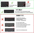 English Language Silicone Keyboard Cover for MacBook Pro 13 15 inch 2019 2018 2017 and 2016 with Touch Bar and Touch ID Model: A2159 A1989 A1706 /...