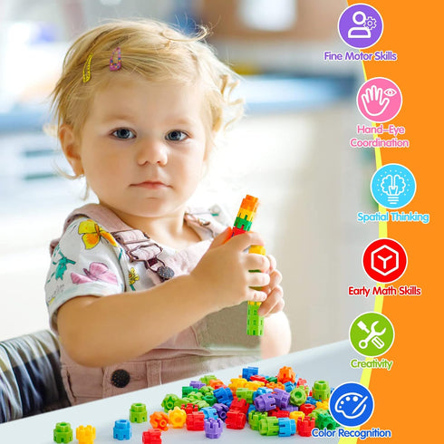 Hexagonal Building Blocks 160 Piece, STEM Toys Building Sets Kids Building Toys for 5+ Year Old Boys Girls, Educational Kids Toys Connecting Toys ...