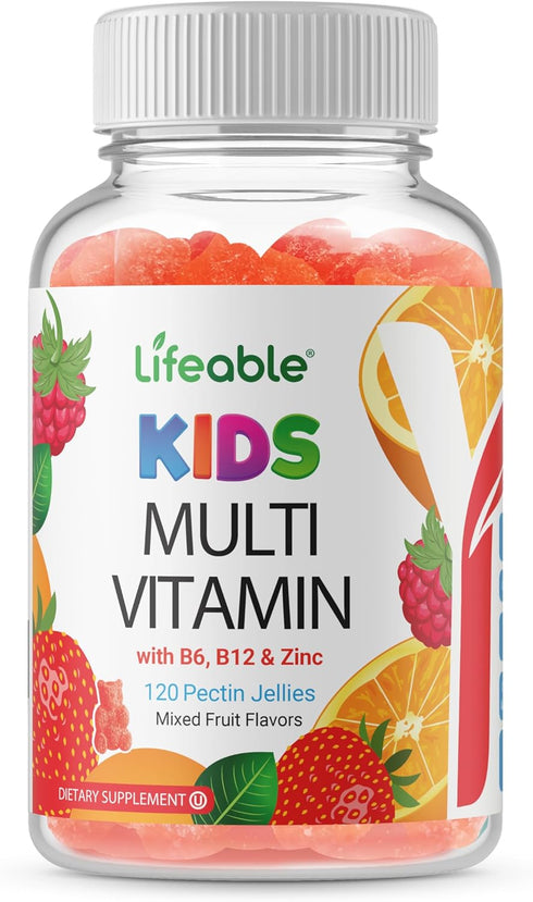 Doctors Finest Multivitamin Gummies for Kids - Vegetarian, GMO-Free & Gluten Free - Great Tasting Fruit Flavors Pectin Chews - 120 Jellies...