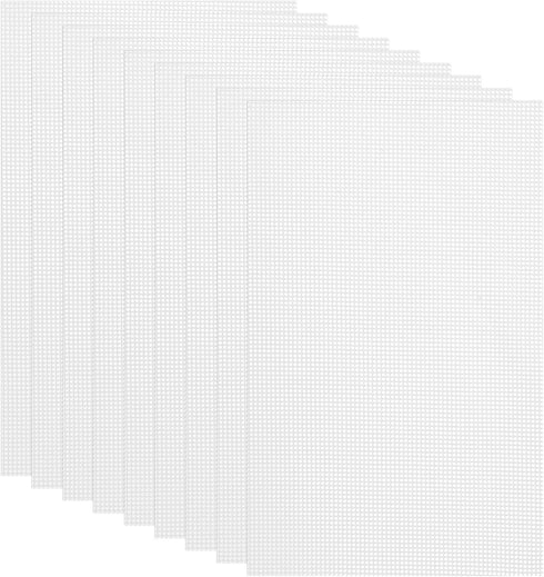 uxcell 13 x 20.9" Silicone Dehydrator Sheets, 9 Pcs Non-Stick Dehydrator Drying Mesh Reusable Fruit Dryer Mat for Food Dehydrator Fruit Dryer, Whi...