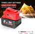 Multi-Functional Power Adapter Compatible with DEWALT and Milwaukee Batteries with Dual USB Ports and 12V DC Port Three-mode work light-Compatible...