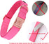 Elegant little tail Pink Leather Dog Collar, Durable Pet Collar, Flower Pattern Bow Tie Dog Collar Adjustable Girl Dog Collars for Small Dogs...