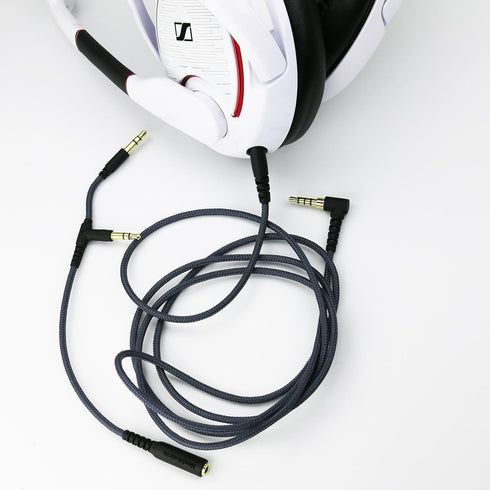 NewFantasia Replacement Audio Cable Compatible with Sennheiser GAME ONE, GAME ZERO, PC 373D, GSP 350, GSP 500, GSP 600 Gaming Headsets 2m/6.6ft...