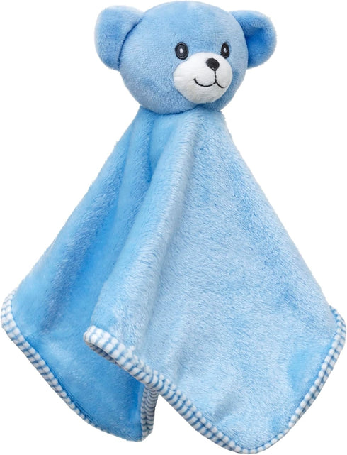 Warm, Lovey, Fuzzy, Cozy, Soft, Lovie Snuggle Baby Security Blanket, Baby Gift for Boys and Girls, Unisex Nursery Bedding Toy, Stuffed Animal Blue...
