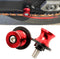 2pcs M8 X1.5 Motorcycle Swing arm Sliders Spools Universal for Trident 660 Z800 Z900 ZX10R ZX6R Suzuki GSXR 600 750 1000 CB400F CB500F CBR650R CBR...