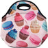 allydrew Insulated Neoprene Lunch Bag Zipper Lunch Box Tote, Cupcakes...