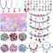 VICTLOV 126 Pieces Charm Bracelet Making Kit, DIY Craft for Girls, Unicorn/Mermaid Crafts Gifts Set for Arts and Crafts for Girls Teens Ages 8-12...