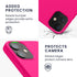 kwmobile Case Compatible with Apple iPhone 12 mini Case - TPU Silicone Phone Cover with Soft Finish - Neon Pink...