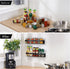 KES Spice Rack Organizer Kitchen Spice Rack Seasoning Organizer 16 Inch Aluminum Spice Holder Wall Mount Anodized Black 2 Pack, KSR401S40-BK-P2...