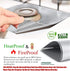 Stove Burner Covers,0.3 MM Double Thickness,8 Pack,Gas Stove Burner Liners,Non-stick Reusable Gas Range Stove Top Covers for Kitchen,Cuttable,Easy to Clean,Silver,Size 10.6” x 10.6”