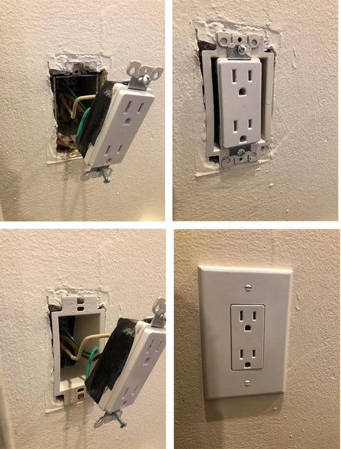 iMBAPrice BE1-1 (1-Gang) Electrical Power Outlet Box Extender - White...