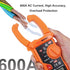 Digital Clamp Meter Auto-Ranging Multimeter Amp Voltage Tester Measure AC Current 600 A, AC/DC Voltage, Resistance, NCV, LPF, Diodes, Continuity a...