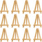 Onwon 12 Pcs 5 Inch Mini Wood Display Easel Natural Wood Painting, Drawing, Photos, Card Holder Decorative Display (5" / 12.7cm)...