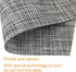 Wedge Placemats Set of 4 Vinyl Placemats for Round Tables Woven Non-Slip Heat-Resistant Easy to Clean Wipeable Washable Dinner Table Mats?Gray?...