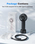 Handheld Fan Mini Portable Fan 3 Speeds Powerful Personal Fan USB Rechargeable Battery Lash Fan Small Cooling Fan with Base Lanyard for Travel Hik...